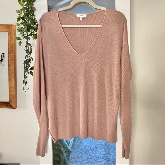 Nordstrom Ribbed V-neck Sweater Women’s Small NWT - Picture 4 of 10
